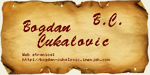 Bogdan Čukalović vizit kartica